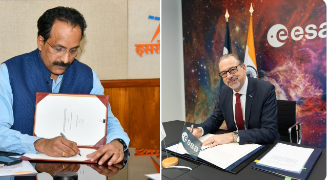 ISRO-ESA sign agreement to collaborate on astronaut training, research experiments etc.,