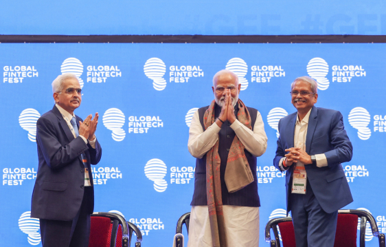 Mumbai: Prime Minister Narendra Modi attends the Global FinTech Fest