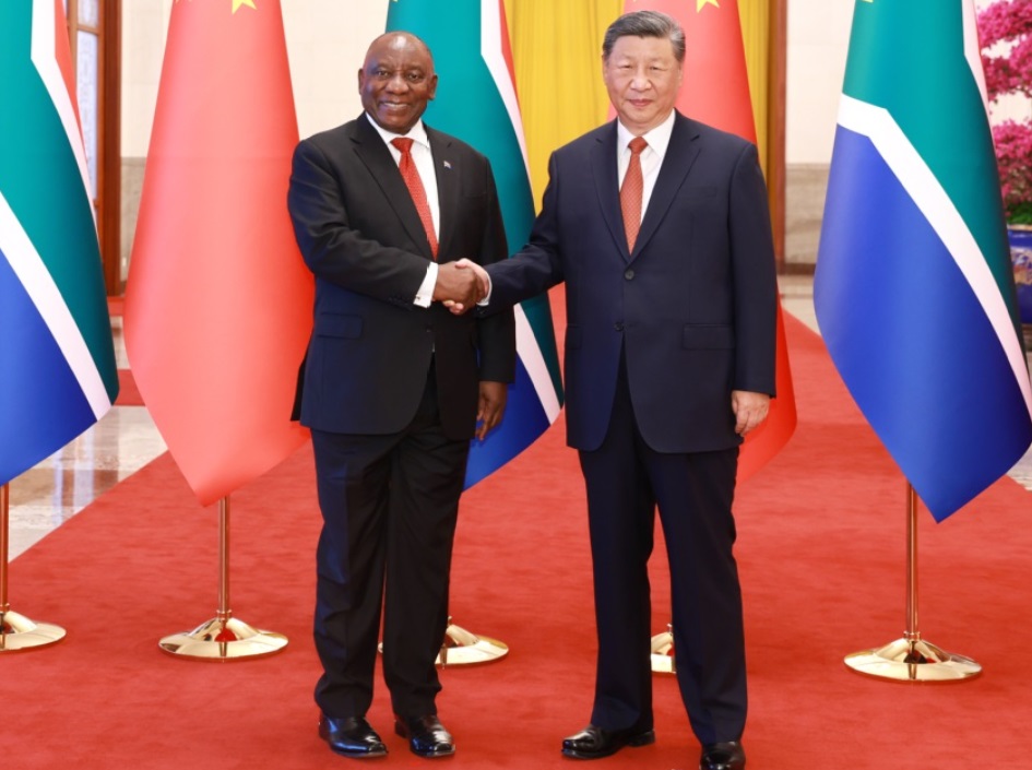 Cyril Ramaphosa and Xi Jinping