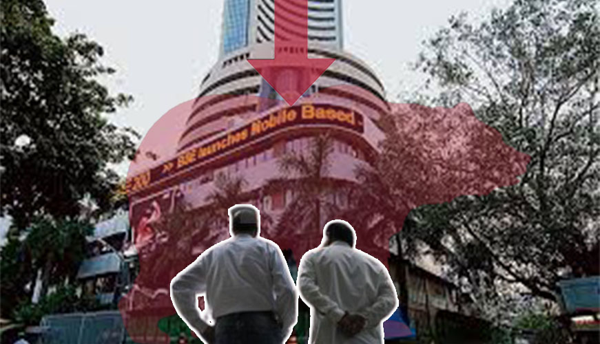 The Indian stock market ended in red.