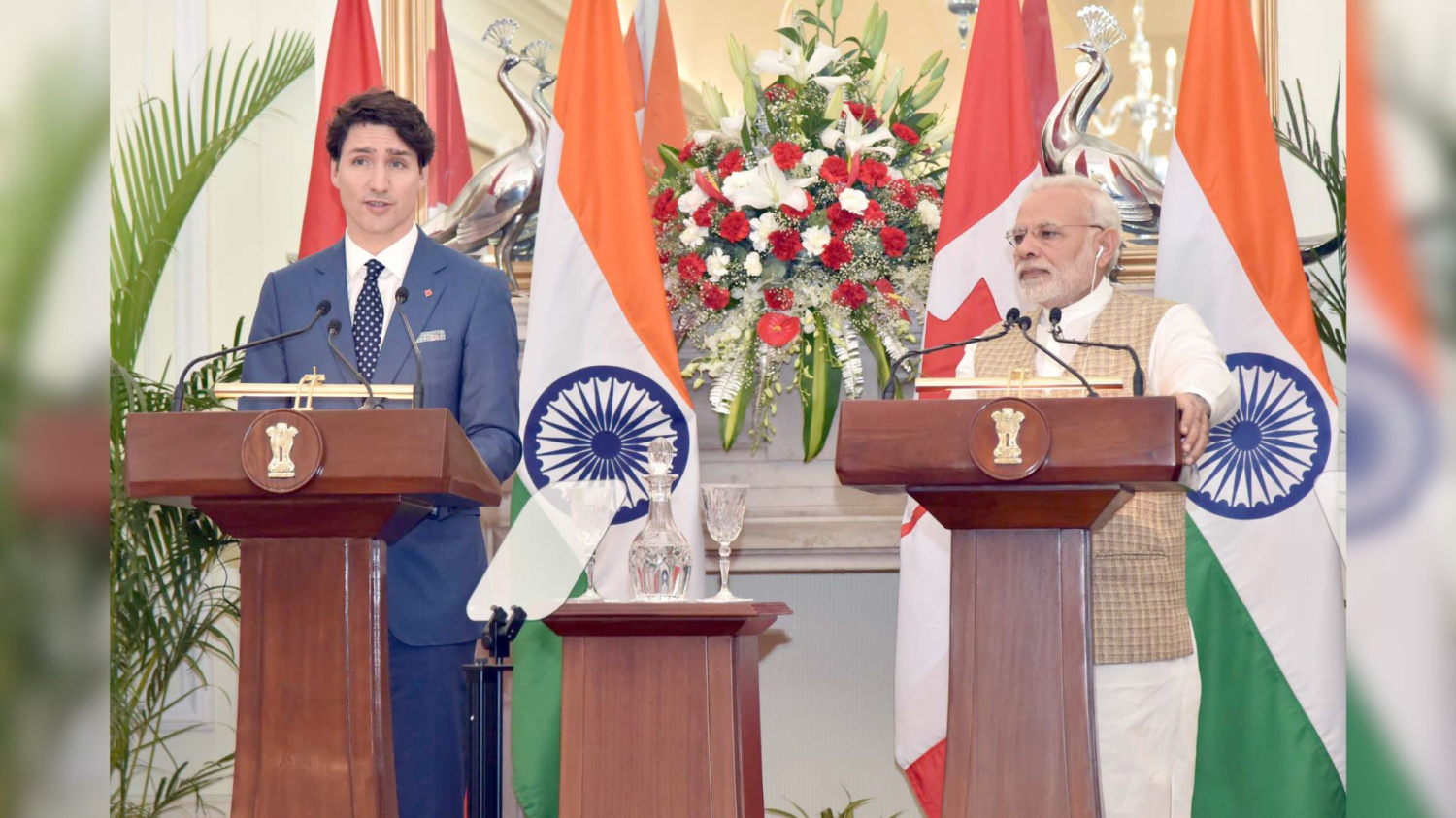 Trudeau, Modi