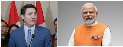 Justin Trudeau. Narendra Modi